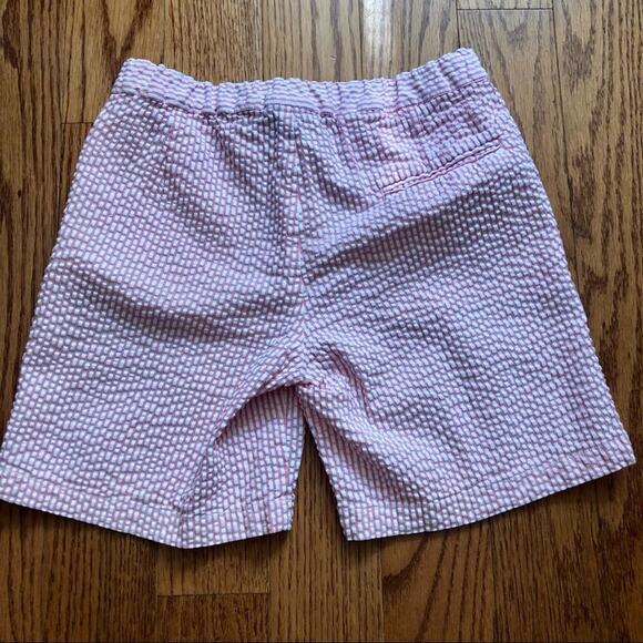 OSCAR DE LA RENTA Seersucker Pink White Striped shorts Girl’s Size 14 - Picture 9 of 10